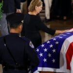 Sen. Lindsey Graham funeral features eulogy by Trump as lawmakers, world leaders pay respects