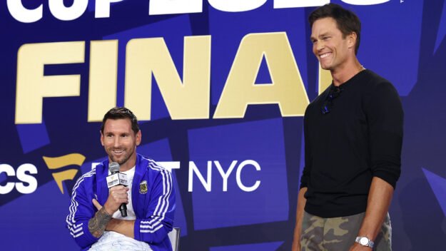 Lionel Messi Tells Tom Brady ‘Crazy’ Story Behind Viral Lamine Yamal Baby Photoshoot