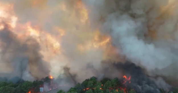 Wildfire of “exceptional scale” burning near Paris