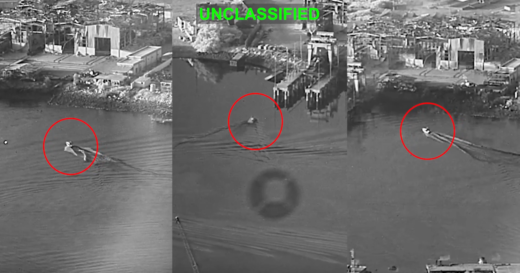 U.S. uses sea drones in combat for first time to attack Iranian naval base, CENTCOM says