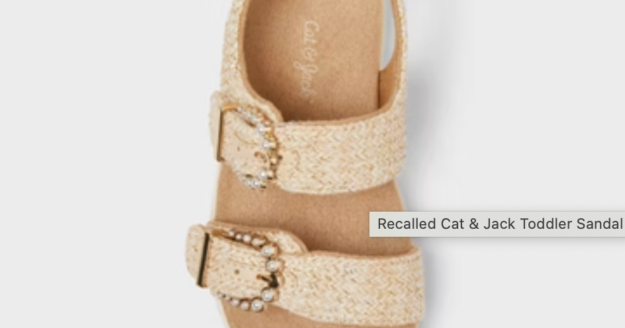 Target recalls over 200,000 children’s sandals after pearls detach, creating choking risk