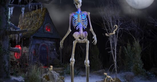 Home Depot’s viral 12-foot skeleton now talks