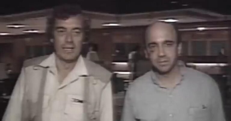 CBS News crew captured during Tiananmen Square massacre (1989)
