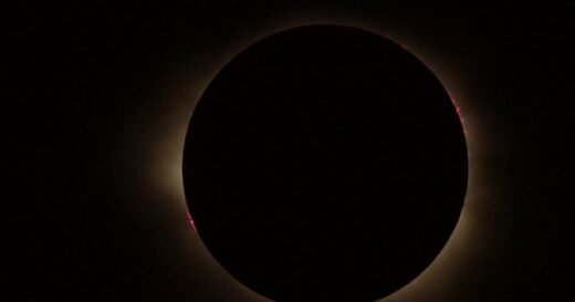 Cloudy conditions obscure first glimpse of solar eclipse over Iceland 