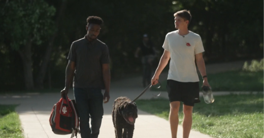 A former Indiana football star had fallen on hard times. A chance encounter with a fellow Hoosier gave him a new lease on life.