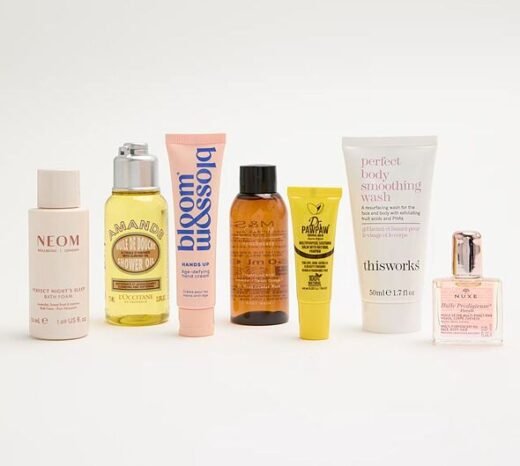 M&S beauty bag reduced from £25 to £7 includes products 'useful for travelling'