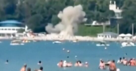 Moscow and Kyiv trade blame over drone explosion that killed 7, including 3 children, on Russian beach