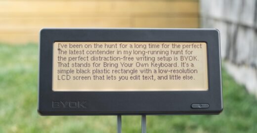 Distraction-free writing gadget BYOK is adding custom extensions