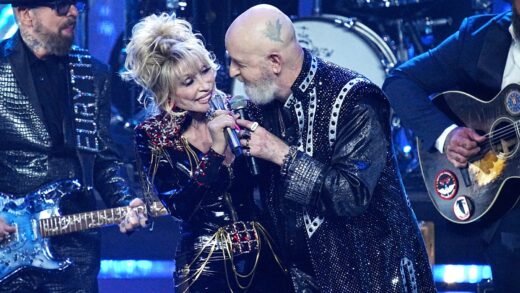 Dolly Parton Duets With Rob Halford at Rock Hall Induction
