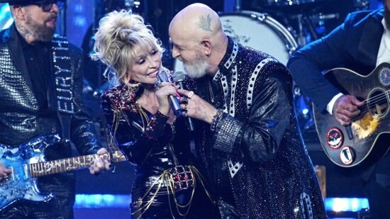 Dolly Parton Duets With Rob Halford at Rock Hall Induction