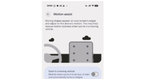 Android is getting its own weird dots to cure car sickness