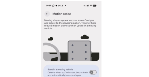 Android is getting its own weird dots to cure car sickness