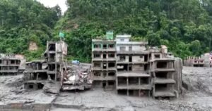 Drone video shows aftermath of deadly floods in Nepal