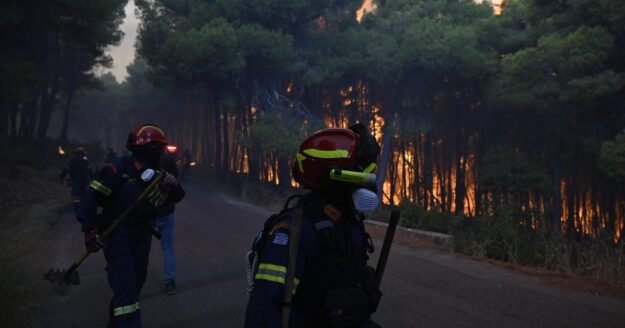 Wildfire danger in Europe shifts to Greece as evacuation orders remain in France