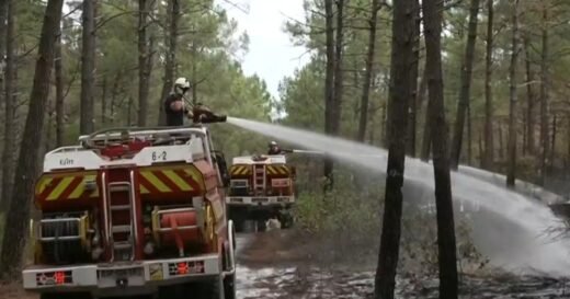 France makes major progress in wildfire fight, but danger still lurks
