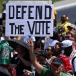 Thousands march in Washington for Defend the Vote rally