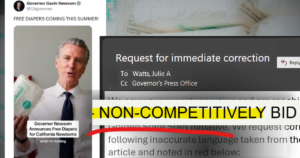 Newsom’s office called our diaper contract reporting “demonstrably false.” State records show what happened