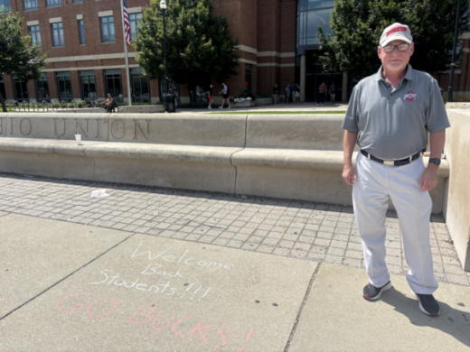 State Senator Chalks Sidewalk at Ohio State, Protesting Ban