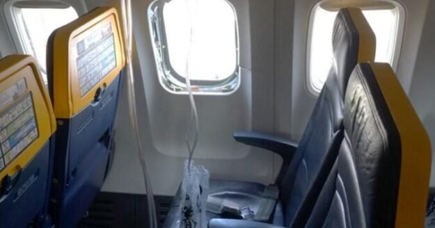 Evidence of bird strike found after Ryanair passenger nearly sucked out of plane’s broken window, NTSB says