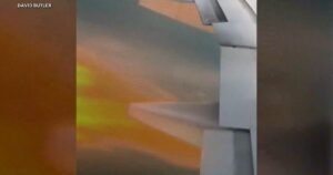 Flames shoot out of plane’s engine shortly after takeoff in South Carolina due to apparent bird strike