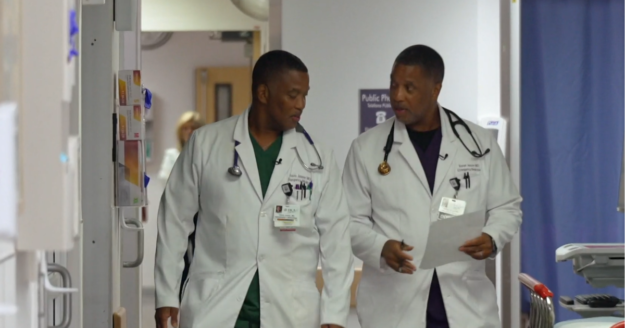 Identical twin doctors who grew up in poverty returned to their Virginia hometown to co-run an ER