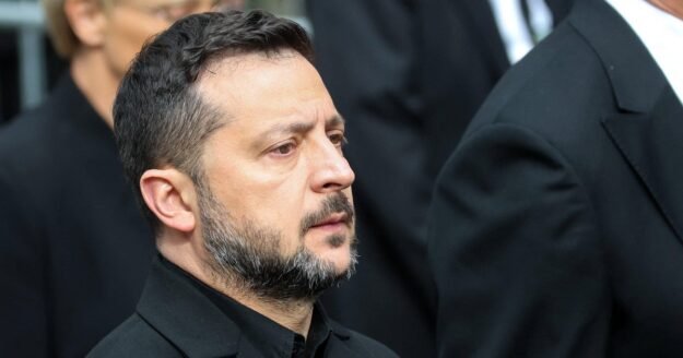Zelenskyy’s plane almost hit by drone en route to Norway king’s funeral, prime minister says
