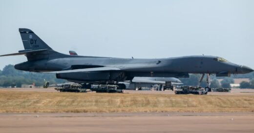 Men arrested on suspicion of explosives offences near U.S. air base in Britain as vehicles searched