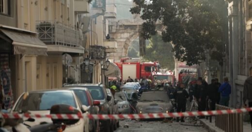 An explosion near the Acropolis in Greece injures at least three people