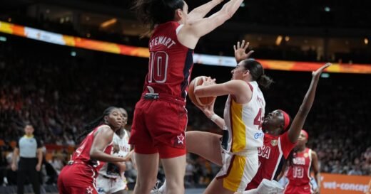 U.S. women beat Spain 76-66 to reach FIBA World Cup final, setting up Olympic rematch with France