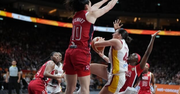 U.S. women beat Spain 76-66 to reach FIBA World Cup final, setting up Olympic rematch with France