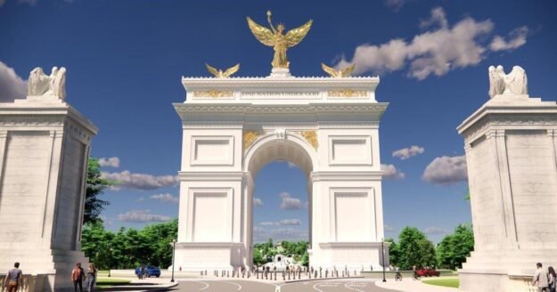Work on Trump-backed Triumphal Arch will start in coming weeks, Burgum says