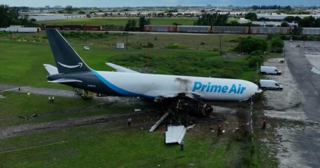 NTSB releases footage of Miami cargo plane crash site
