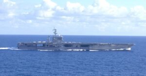 2 U.S. aviators eject landing plane on carrier off Virginia and 4 sailors hurt, Navy says
