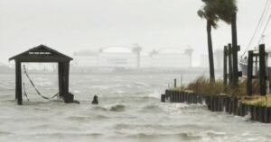 Edouard weakens to tropical depression as Louisiana and Texas pounded with heavy rains