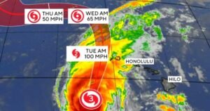 Hurricane Lowell expected to impact Hawaii overnight