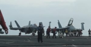 Onboard the USS George Washington as it operates in the Middle East