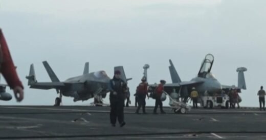 Onboard the USS George Washington as it operates in the Middle East