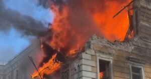Russian drone hits cultural landmark in Ukraine’s capital