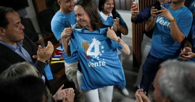 Venezuela opposition leader María Corina Machado blocked from entering country 3 times in 24 hours, team says
