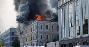 Russian strikes on Ukraine kill at least 7, including woman at Kyiv’s National Academy of Sciences