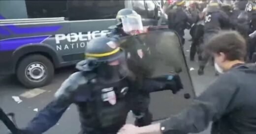 Clashes erupt between French police and protesters demanding better schools
