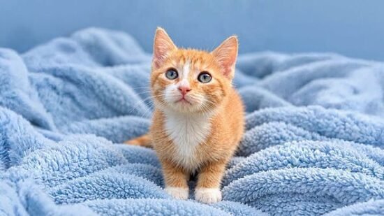 Orange kitten stuffed in cardboard box and dumped in bin is desperate for new home