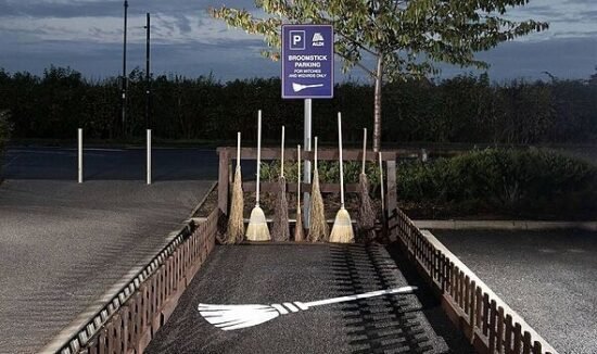 Aldi creates Halloween broomstick parking bays in UK's 'spookiest city'