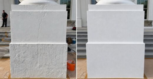 Trump posts AI-edited photo to brag about White House restoration work