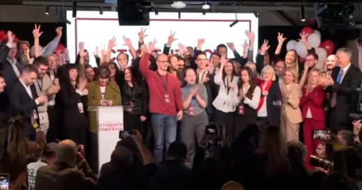 Serbians celebrate as Vucic concedes defeat to student-led movement
