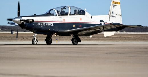 2 pilots eject from military training jet in Texas after landing gear issue