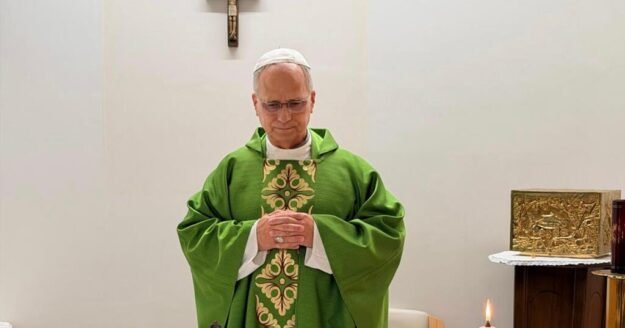 New photos show Pope Leo celebrating Mass at hospital as he recovers from cancer surgery