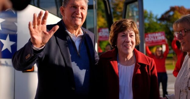 Sen. Susan Collins enlists Manchin to woo Maine moderates as she distances herself from Trump