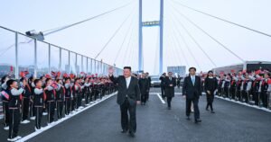 North Korea’s Kim Jong Un touts ties, opens bridge with China on first trip in a year