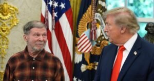 Trump meets with Stephen Hubbard at the White House after release from Russian jail